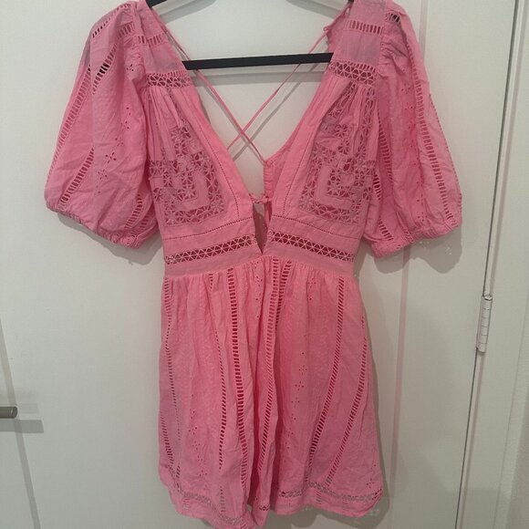UO Marla Broderie Babydoll Dress - Picture 3 of 6